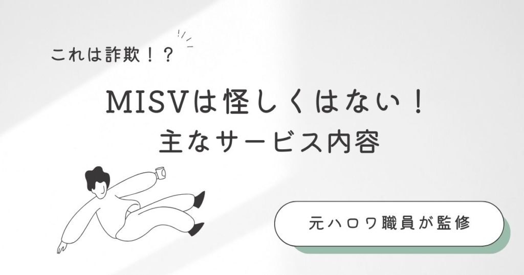 MISVは怪しくはない！主なサービス内容