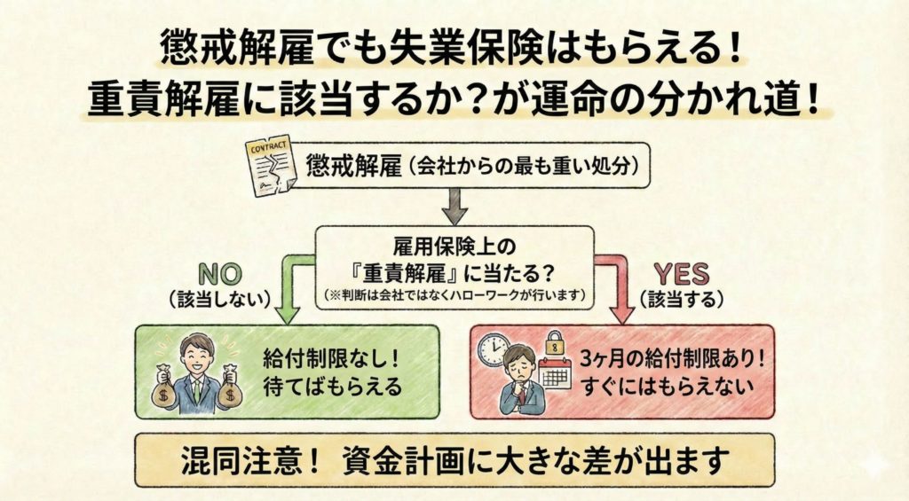 懲戒解雇でも失業保険はもらえる!重責解雇に該当するか?が運命の分かれ道!-ai