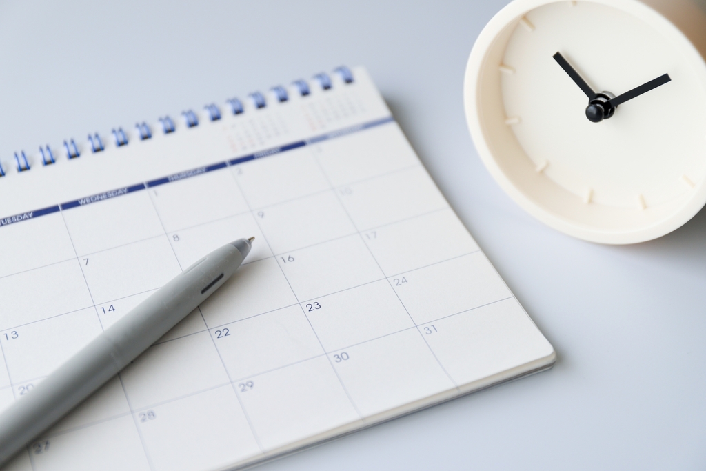 1月の退職に向けた転職活動のスケジュール